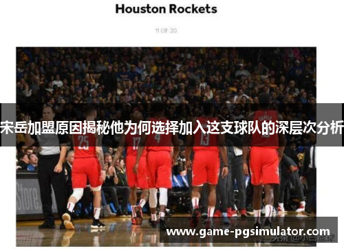 宋岳加盟原因揭秘他为何选择加入这支球队的深层次分析