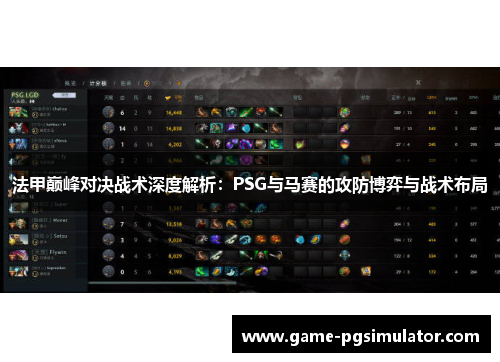 法甲巅峰对决战术深度解析：PSG与马赛的攻防博弈与战术布局