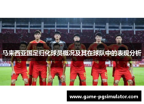 马来西亚国足归化球员概况及其在球队中的表现分析