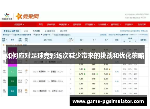 如何应对足球竞彩场次减少带来的挑战和优化策略